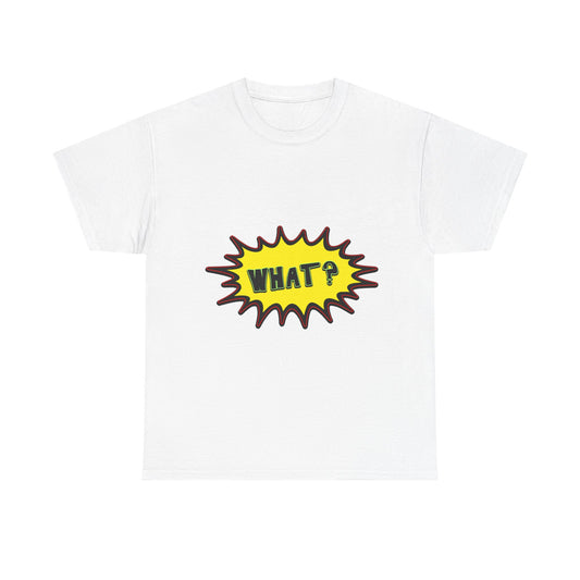 Wat? Komische pop Art T-shirt