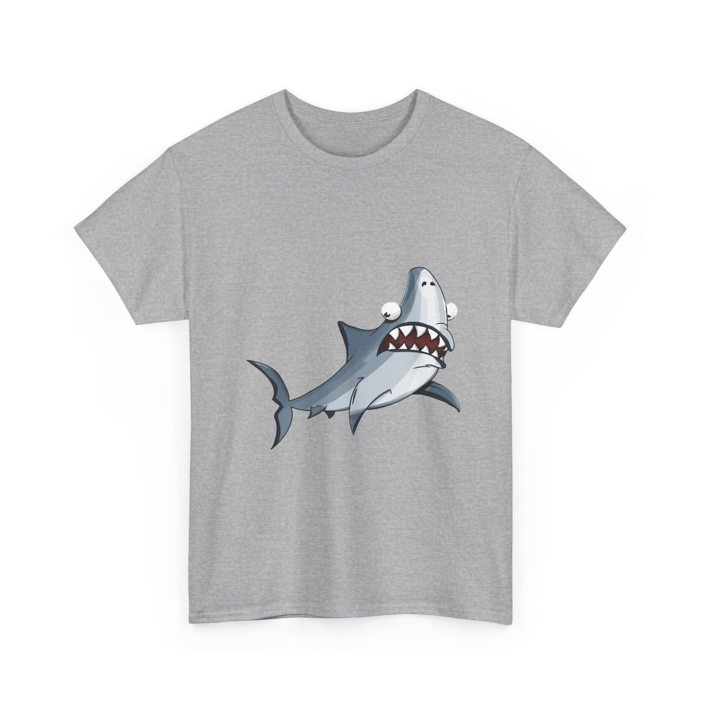 Shark Graphic Tee - Leuk Cartoon Shark strandshirt voor kinderen en volwassenen