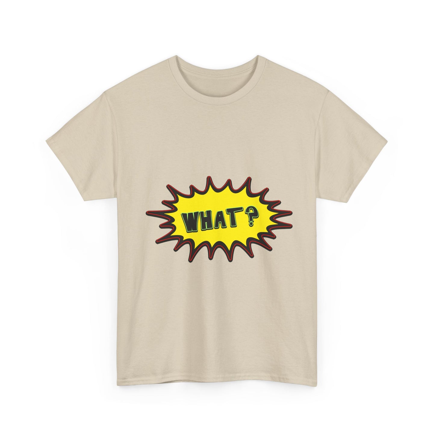 Wat? Komische pop Art T-shirt