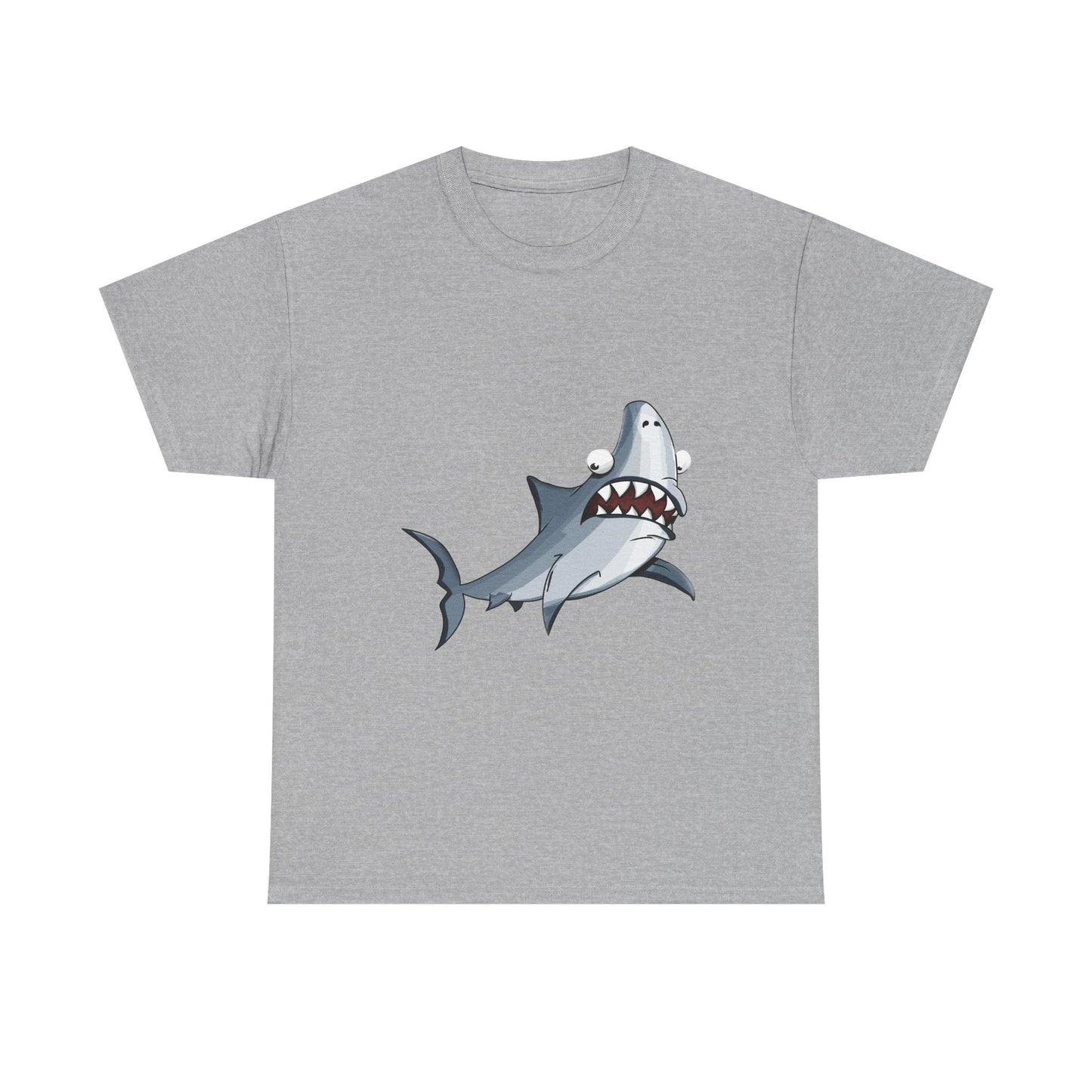 Shark Graphic Tee - Leuk Cartoon Shark strandshirt voor kinderen en volwassenen