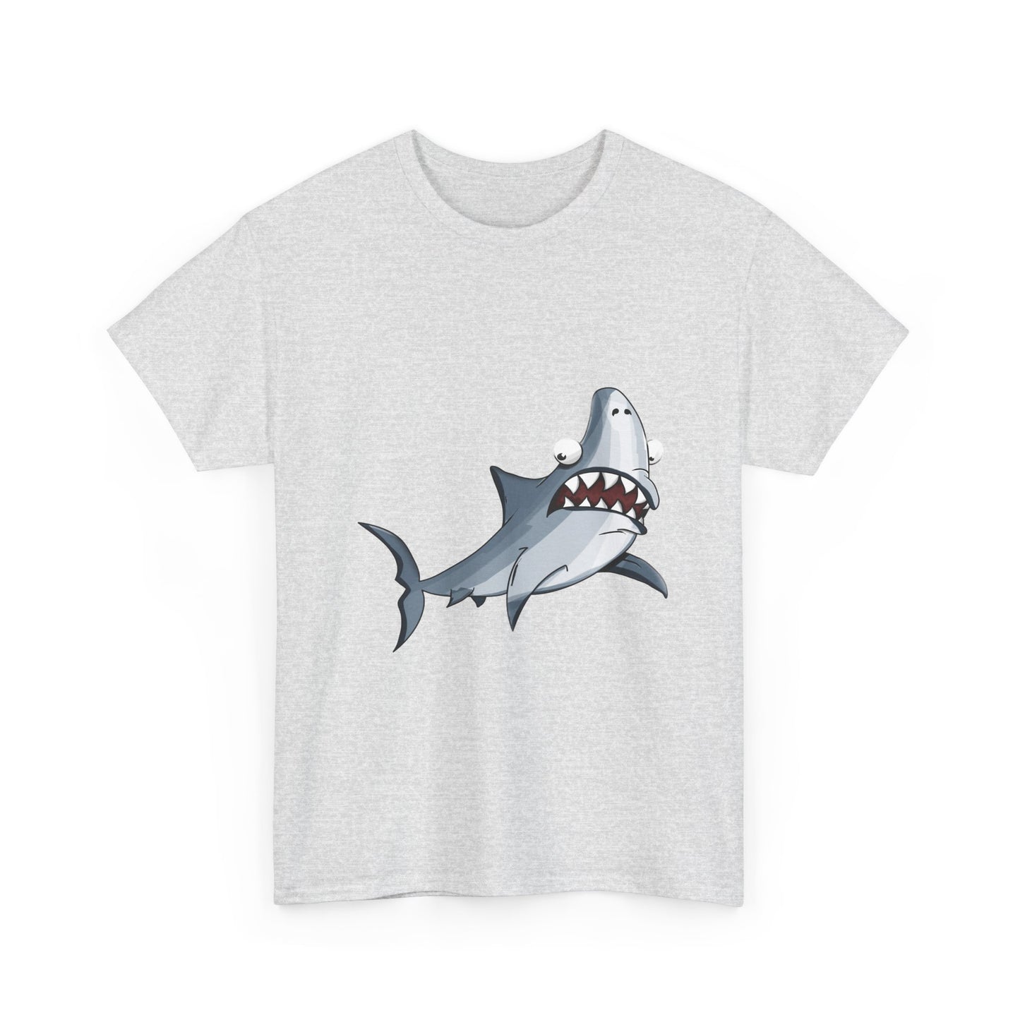 Shark Graphic Tee - Leuk Cartoon Shark strandshirt voor kinderen en volwassenen