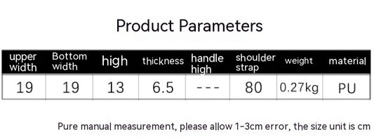 Eenvoudige herfst vrije tijd modeketen kleine vierkante tas