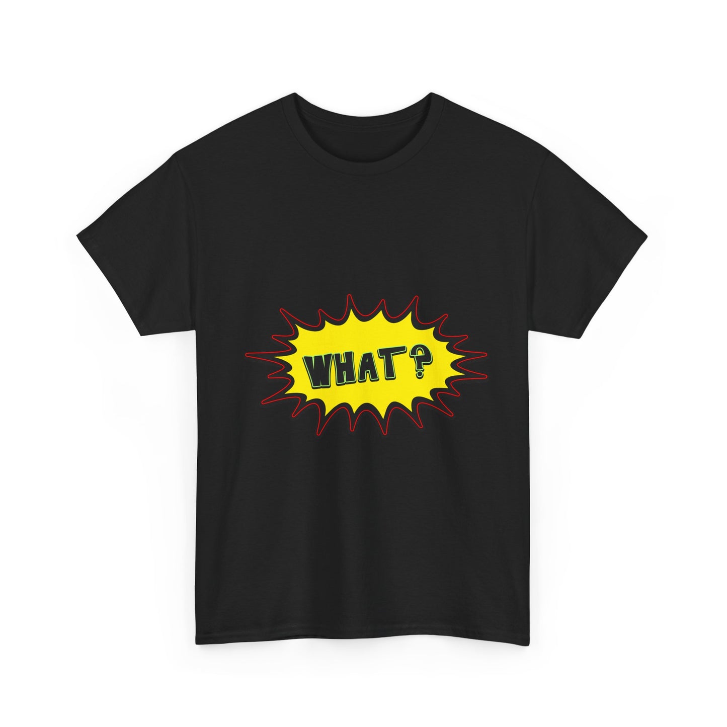 Wat? Komische pop Art T-shirt