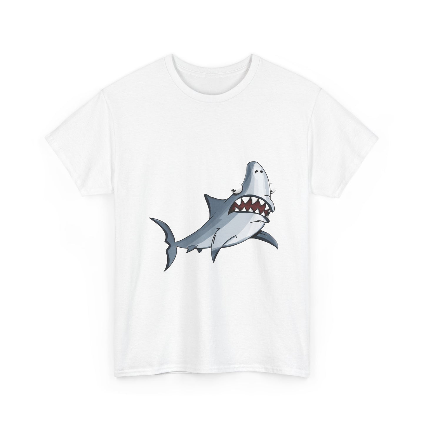 Shark Graphic Tee - Leuk Cartoon Shark strandshirt voor kinderen en volwassenen