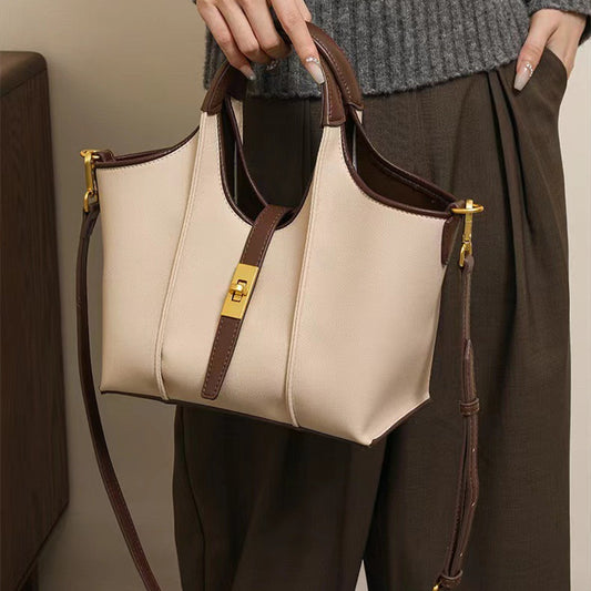 Plantaardige mand Gesimuleerde lederen handtas Woon-werkdraagtas In de hand gehouden