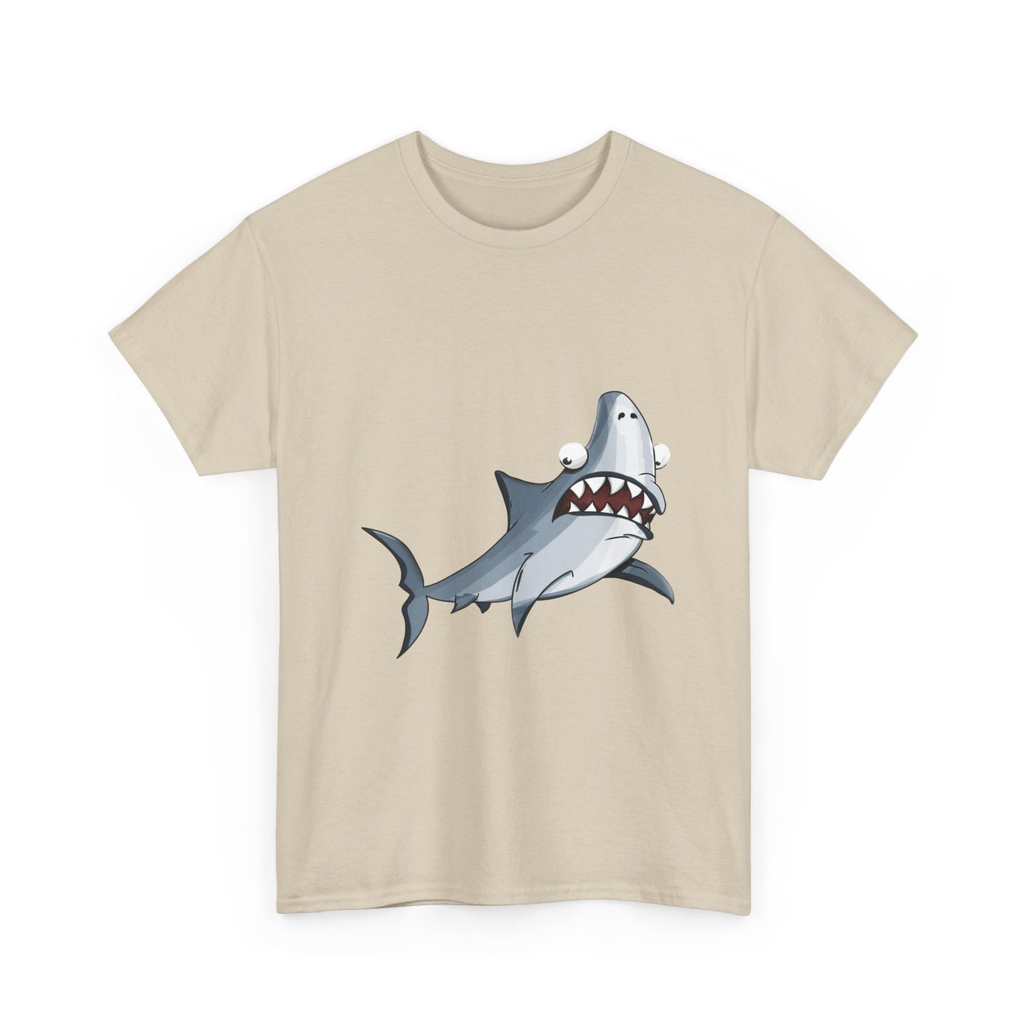 Shark Graphic Tee - Leuk Cartoon Shark strandshirt voor kinderen en volwassenen