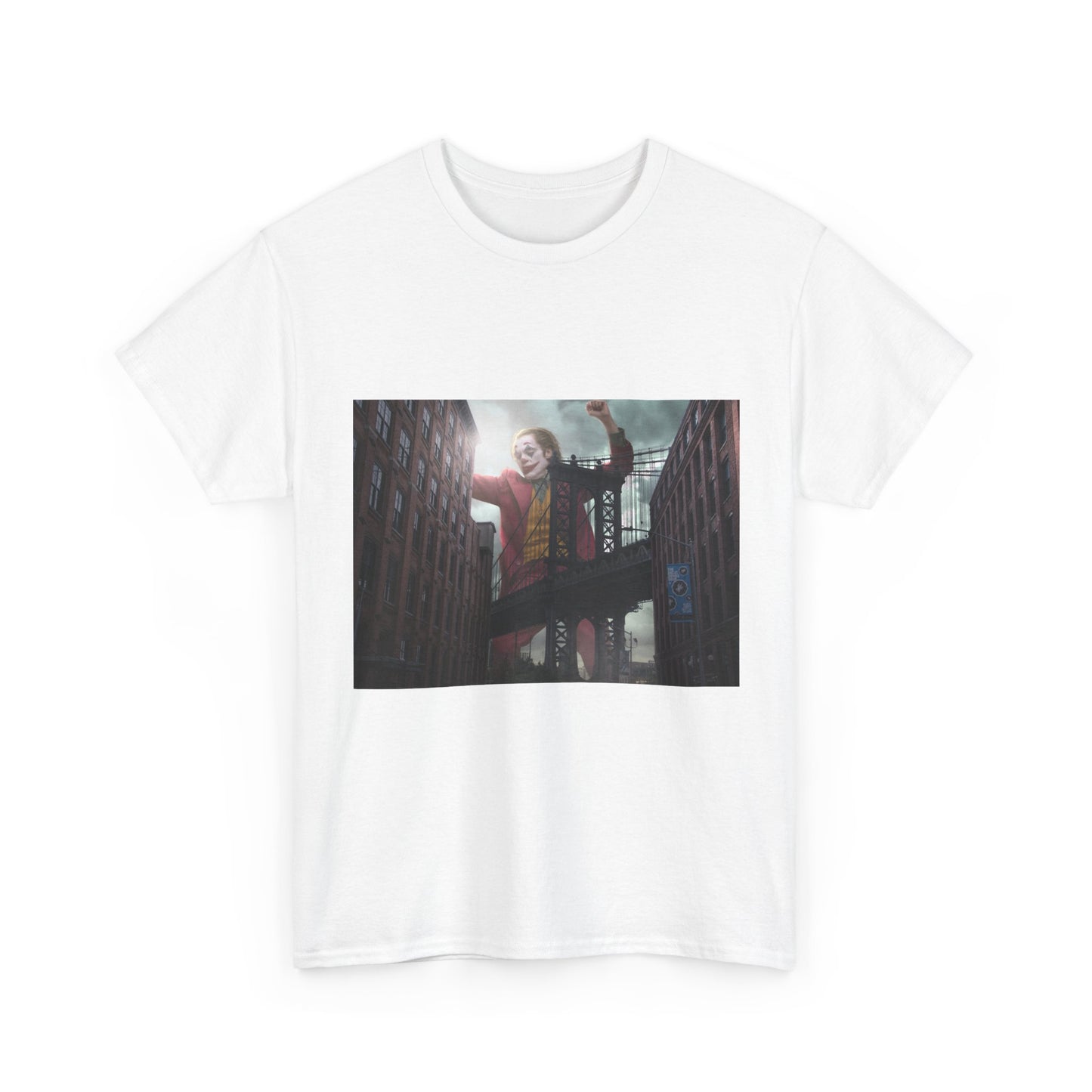 T-Shirt — Dark Cityscape Joker Illustration Graphic Tee