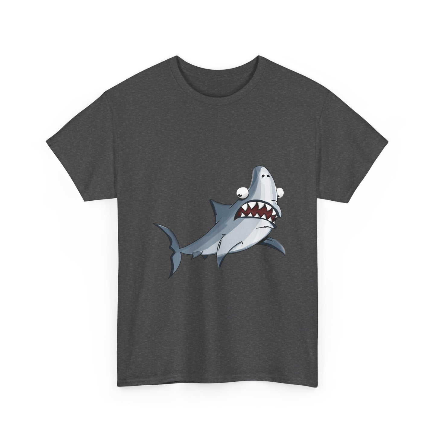 Shark Graphic Tee - Leuk Cartoon Shark strandshirt voor kinderen en volwassenen