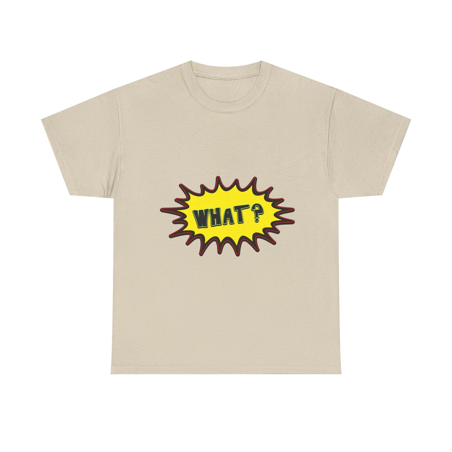Wat? Komische pop Art T-shirt