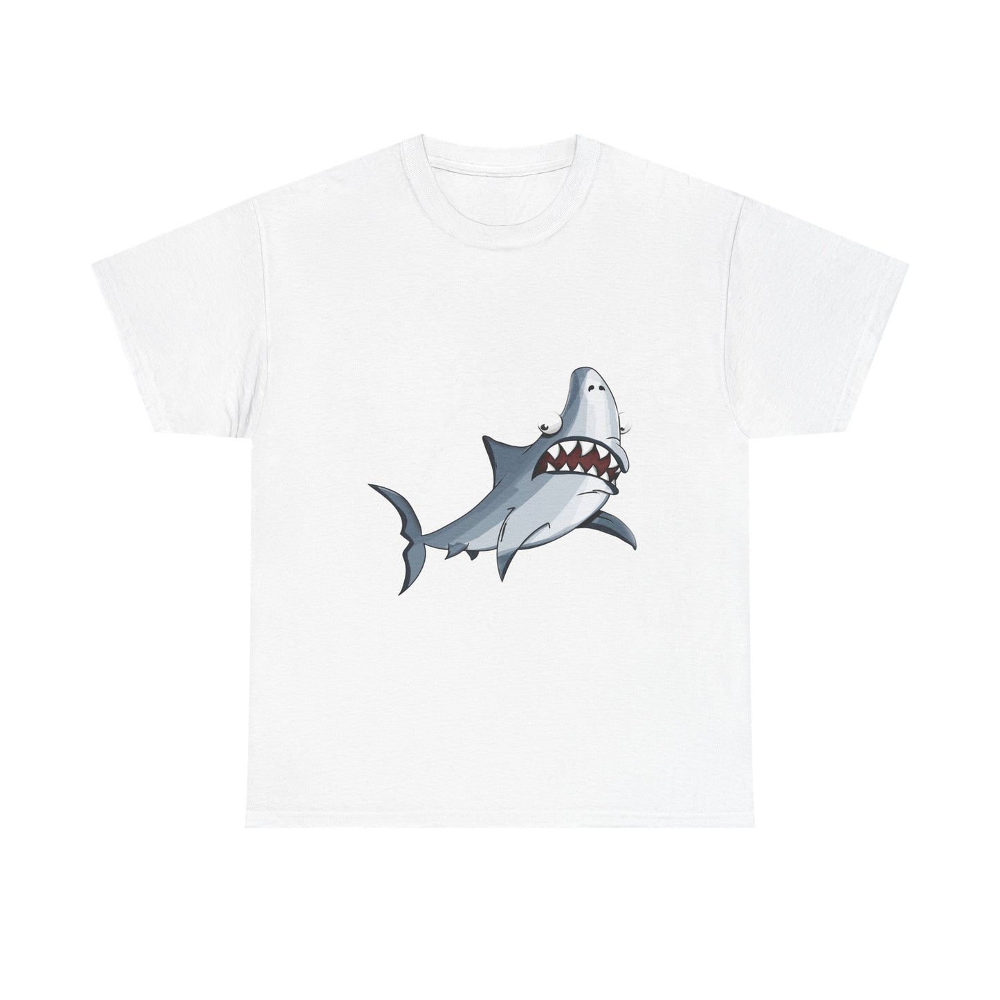 Shark Graphic Tee - Leuk Cartoon Shark strandshirt voor kinderen en volwassenen