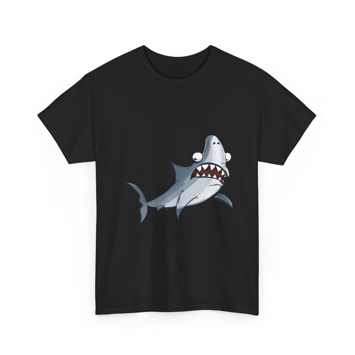 Shark Graphic Tee - Leuk Cartoon Shark strandshirt voor kinderen en volwassenen