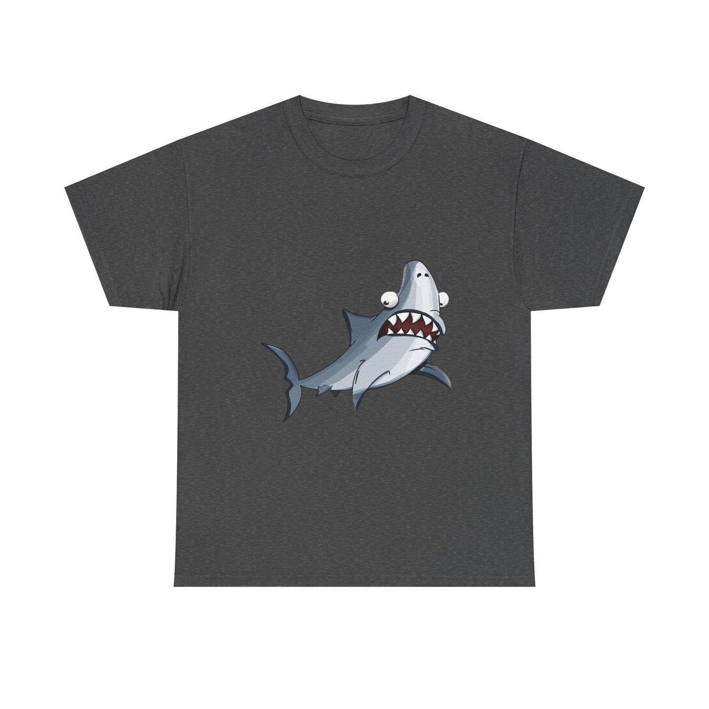 Shark Graphic Tee - Leuk Cartoon Shark strandshirt voor kinderen en volwassenen