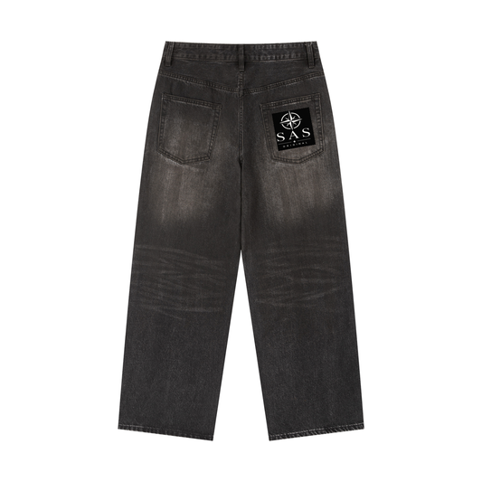 Vintage Wash Heavyweight Denim Jeans
