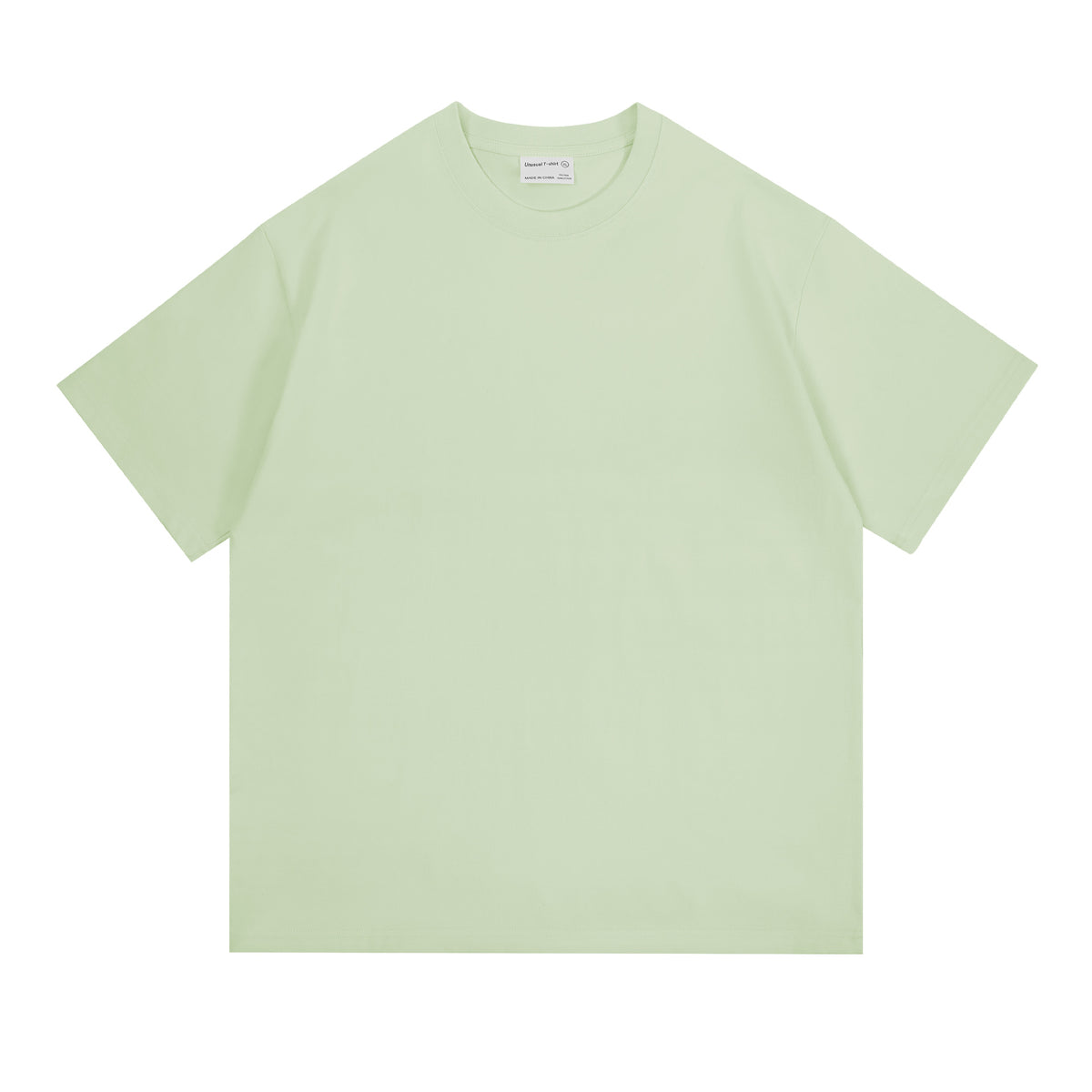 New 260g Heavy Men's T-Shirt Pure Cotton Short Sleeve Solid Color Summer Versatile Drop Shoulder Bottom Short Sleeve T-Shirt Men's Wholesale