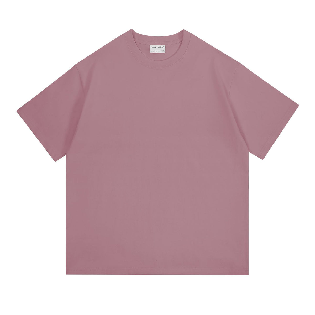 New 260g Heavy Men's T-Shirt Pure Cotton Short Sleeve Solid Color Summer Versatile Drop Shoulder Bottom Short Sleeve T-Shirt Men's Wholesale