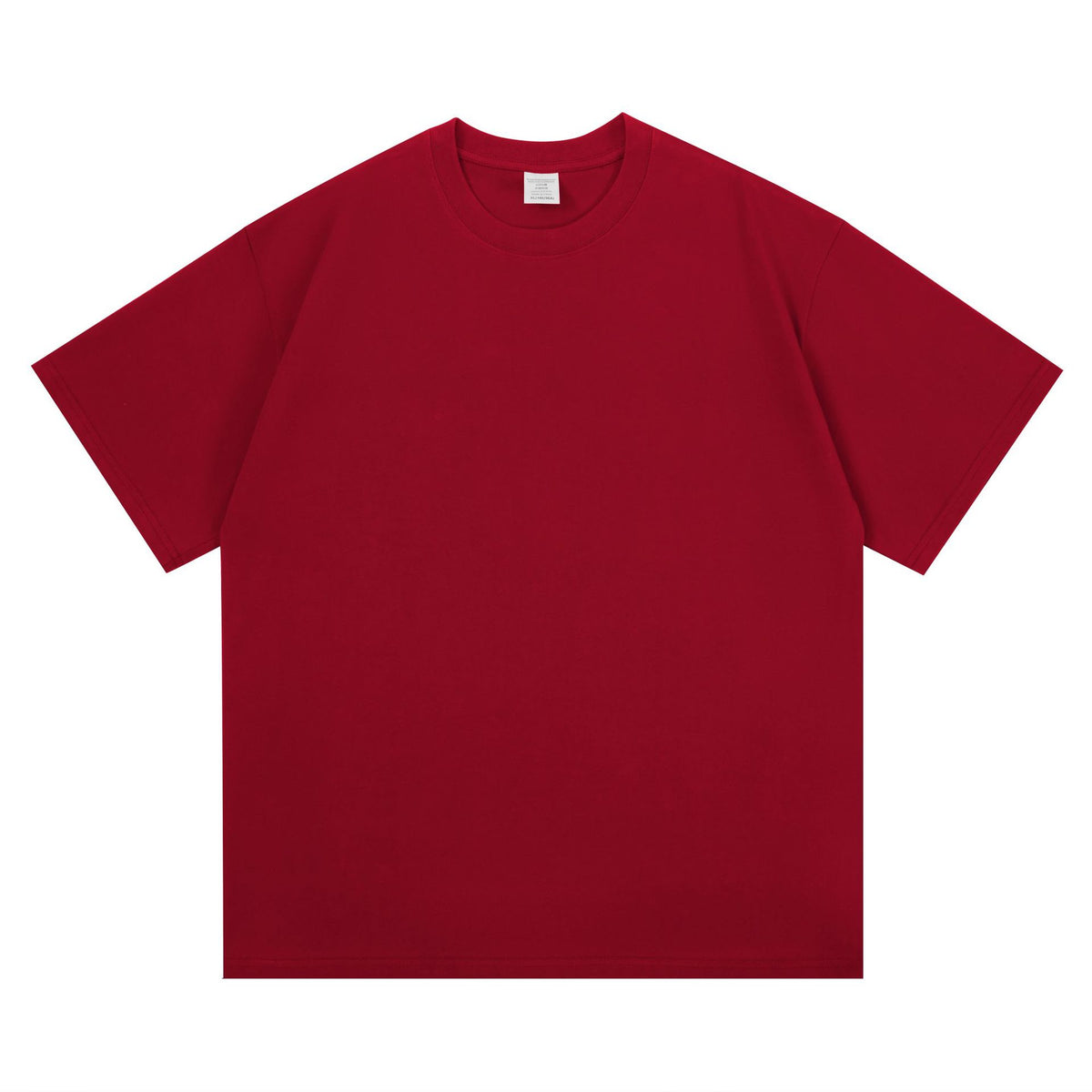 New 260g Heavy Men's T-Shirt Pure Cotton Short Sleeve Solid Color Summer Versatile Drop Shoulder Bottom Short Sleeve T-Shirt Men's Wholesale