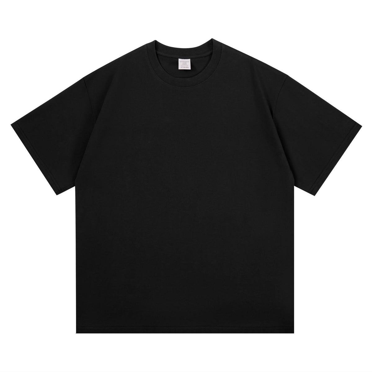 New 260g Heavy Men's T-Shirt Pure Cotton Short Sleeve Solid Color Summer Versatile Drop Shoulder Bottom Short Sleeve T-Shirt Men's Wholesale
