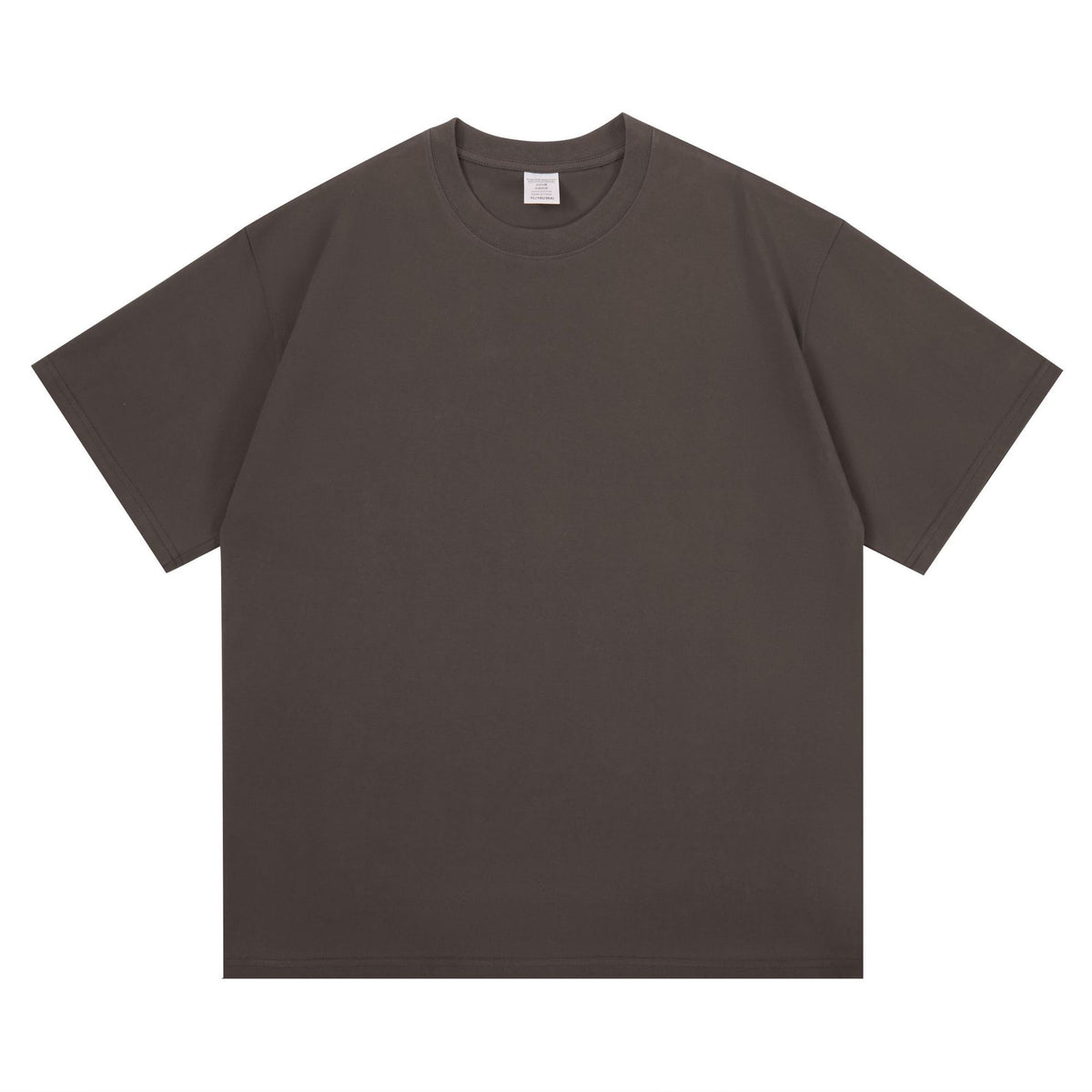 New 260g Heavy Men's T-Shirt Pure Cotton Short Sleeve Solid Color Summer Versatile Drop Shoulder Bottom Short Sleeve T-Shirt Men's Wholesale