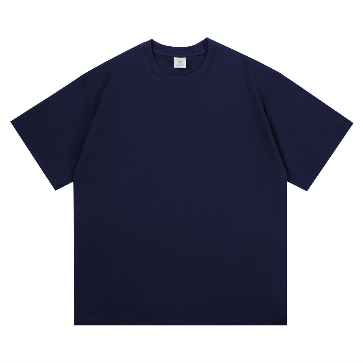 New 260g Heavy Men's T-Shirt Pure Cotton Short Sleeve Solid Color Summer Versatile Drop Shoulder Bottom Short Sleeve T-Shirt Men's Wholesale