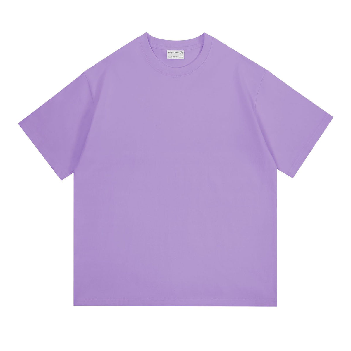 New 260g Heavy Men's T-Shirt Pure Cotton Short Sleeve Solid Color Summer Versatile Drop Shoulder Bottom Short Sleeve T-Shirt Men's Wholesale
