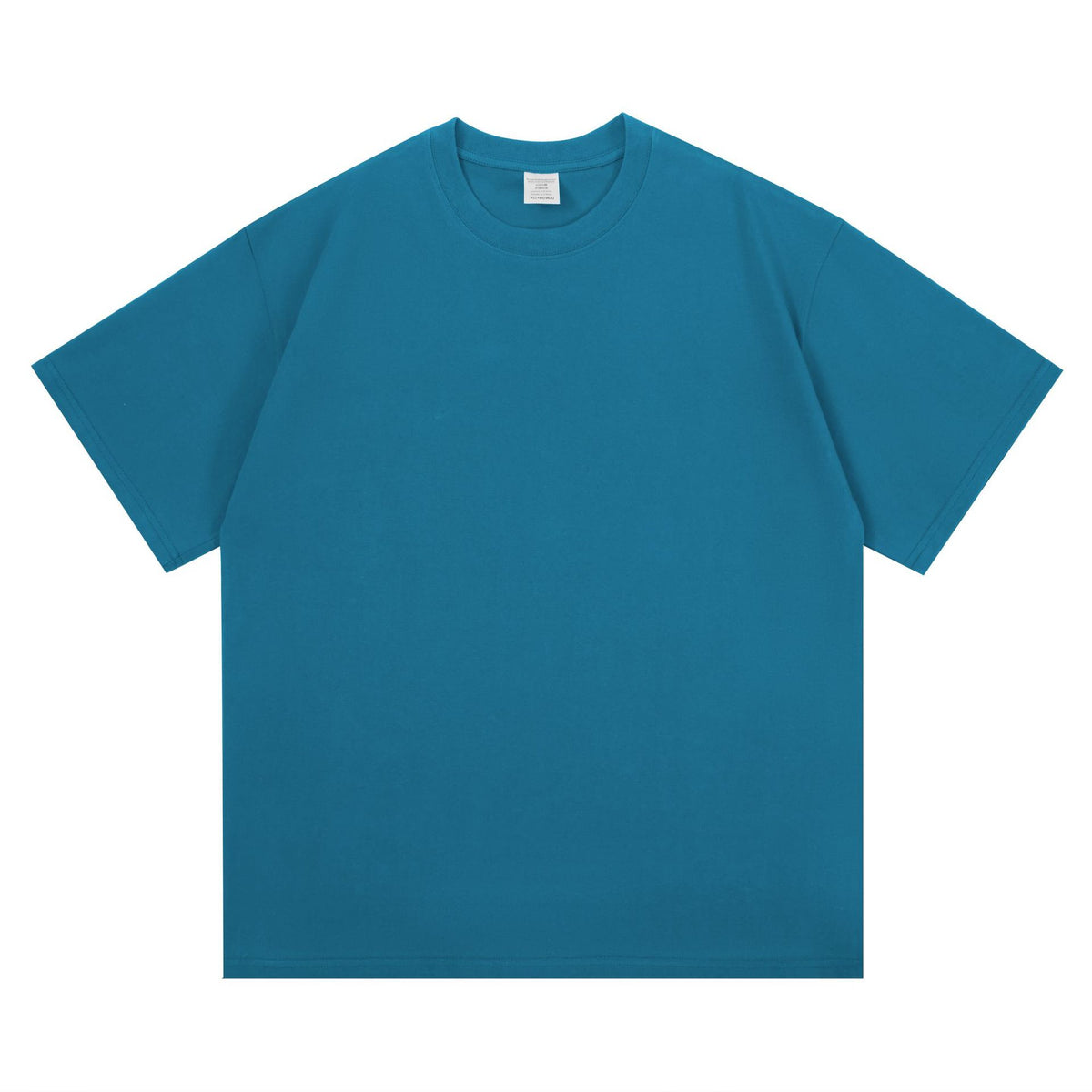 New 260g Heavy Men's T-Shirt Pure Cotton Short Sleeve Solid Color Summer Versatile Drop Shoulder Bottom Short Sleeve T-Shirt Men's Wholesale
