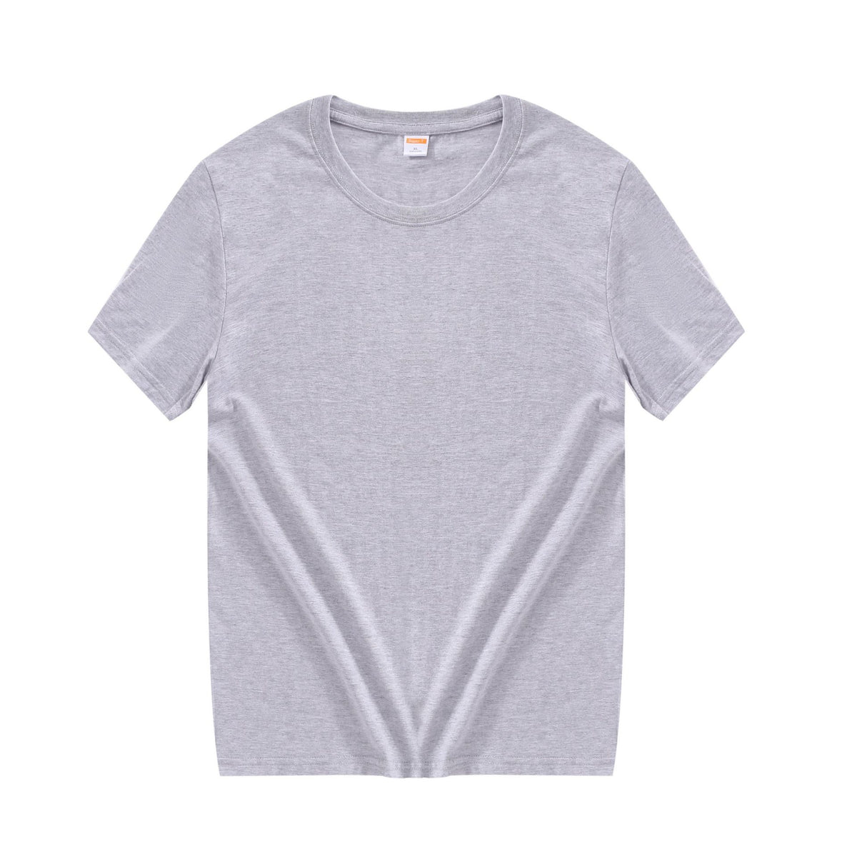 180g 24 Count Cotton Solid Color Crew Neck Men's Short Sleeve T-Shirt Wholesale Blank Shirt Advertising DIY Printing Logo