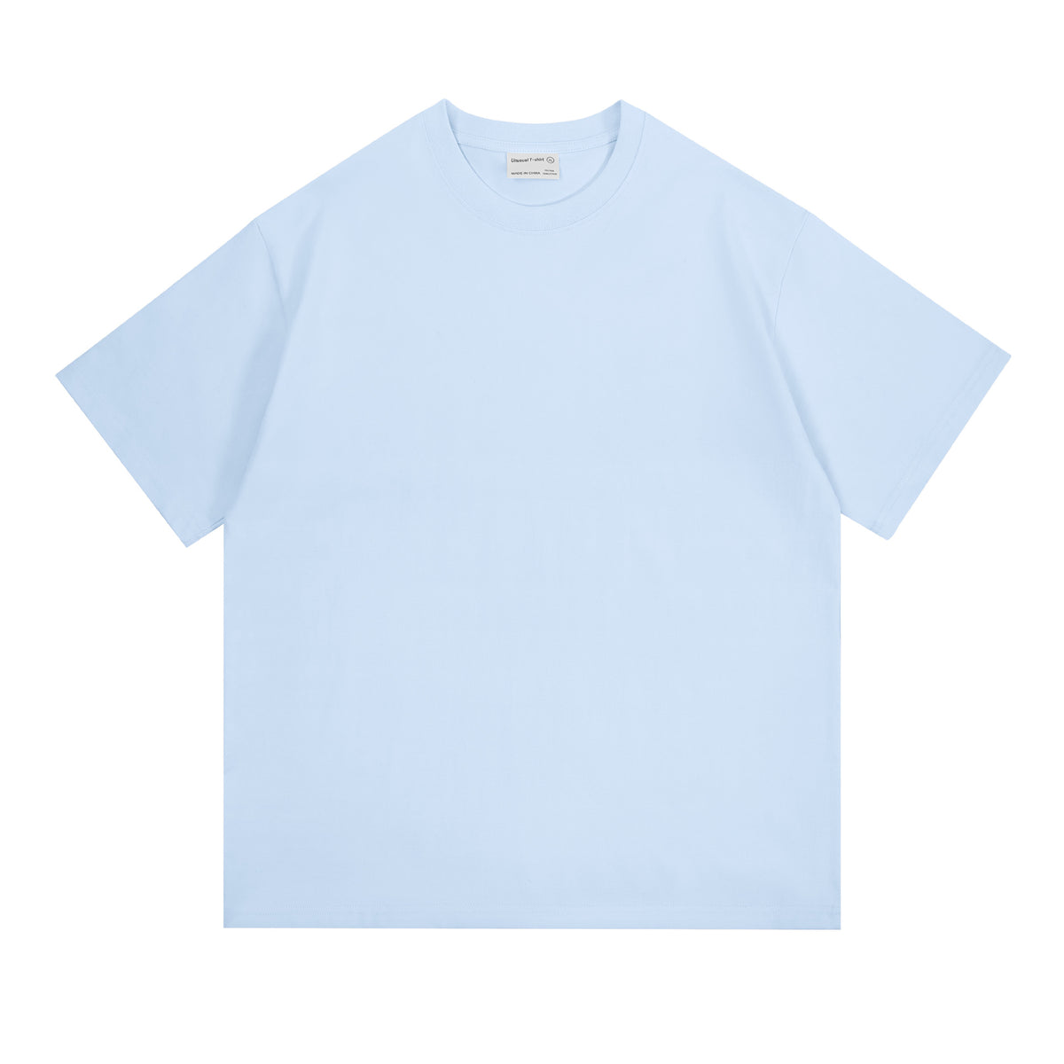 New 260g Heavy Men's T-Shirt Pure Cotton Short Sleeve Solid Color Summer Versatile Drop Shoulder Bottom Short Sleeve T-Shirt Men's Wholesale