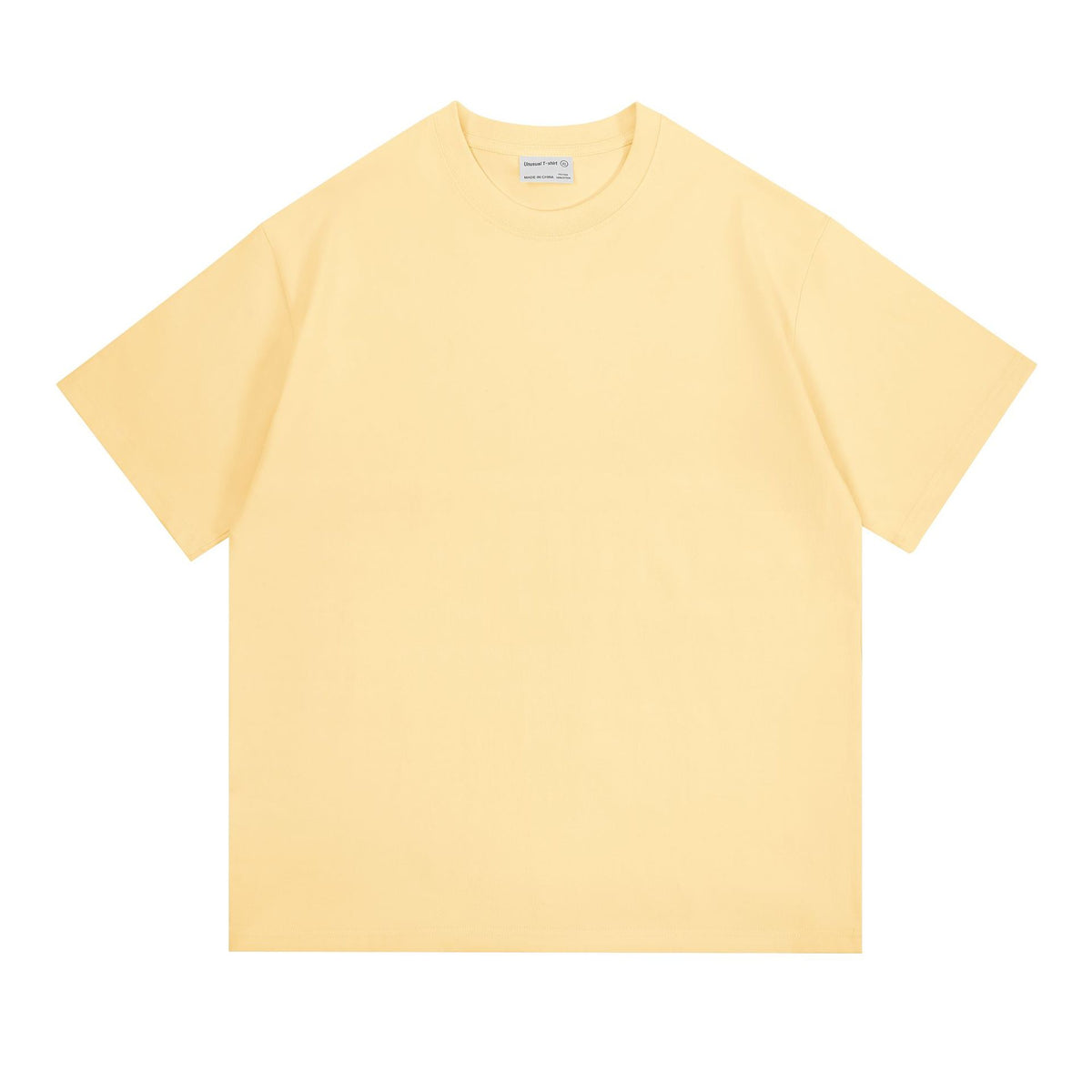 New 260g Heavy Men's T-Shirt Pure Cotton Short Sleeve Solid Color Summer Versatile Drop Shoulder Bottom Short Sleeve T-Shirt Men's Wholesale