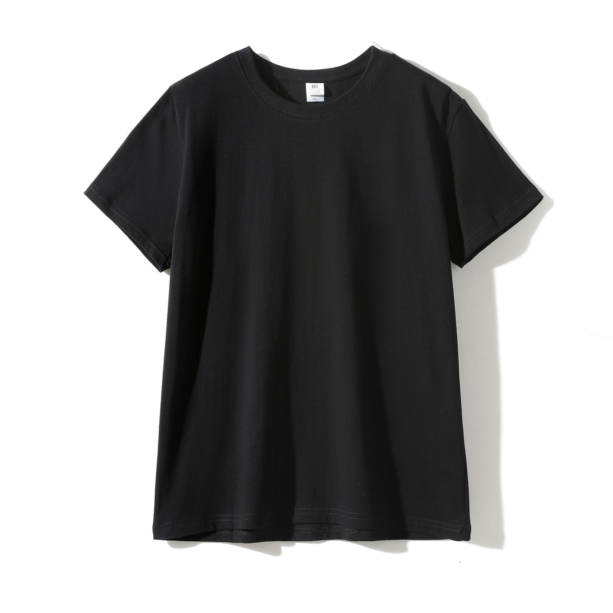 180g 24 Count Cotton Solid Color Crew Neck Men's Short Sleeve T-Shirt Wholesale Blank Shirt Advertising DIY Printing Logo