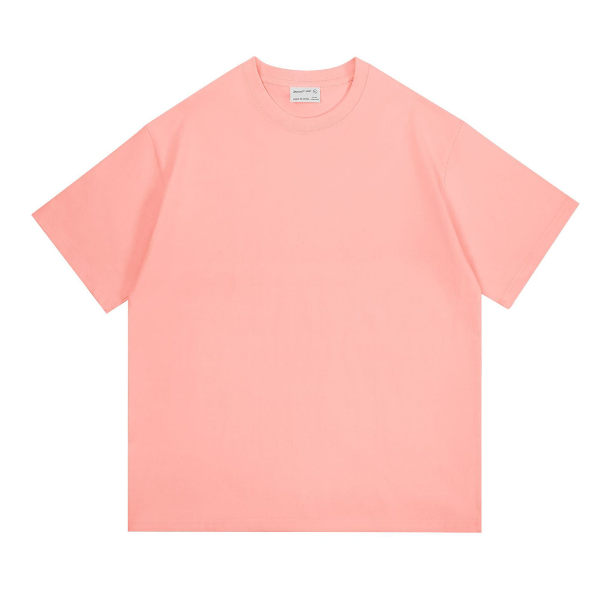 New 260g Heavy Men's T-Shirt Pure Cotton Short Sleeve Solid Color Summer Versatile Drop Shoulder Bottom Short Sleeve T-Shirt Men's Wholesale