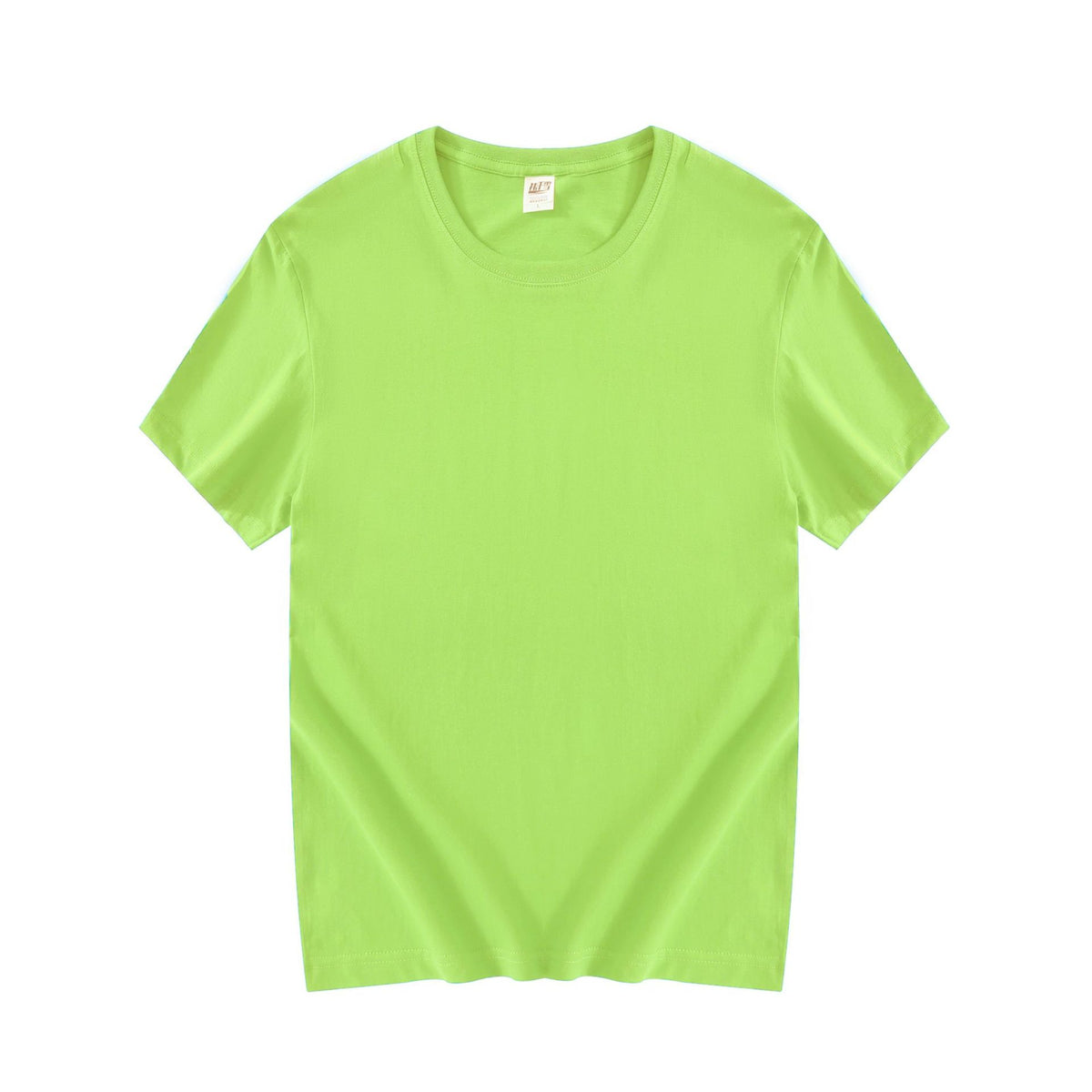 180g 24 Count Cotton Solid Color Crew Neck Men's Short Sleeve T-Shirt Wholesale Blank Shirt Advertising DIY Printing Logo