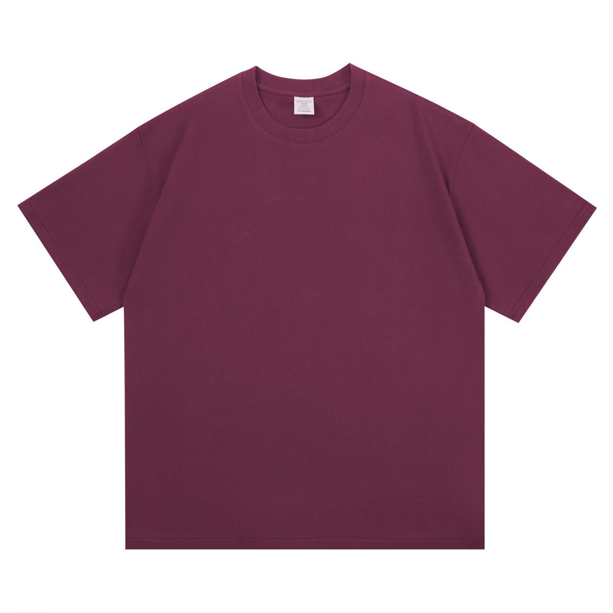 New 260g Heavy Men's T-Shirt Pure Cotton Short Sleeve Solid Color Summer Versatile Drop Shoulder Bottom Short Sleeve T-Shirt Men's Wholesale