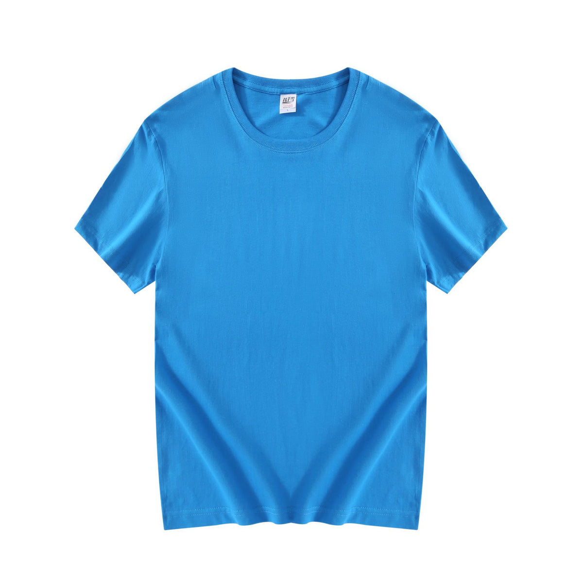 180g 24 Count Cotton Solid Color Crew Neck Men's Short Sleeve T-Shirt Wholesale Blank Shirt Advertising DIY Printing Logo