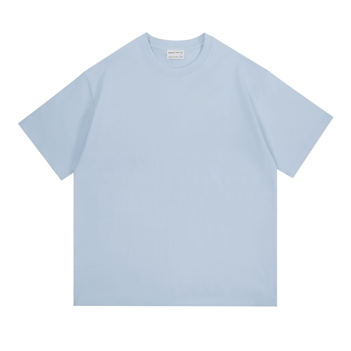 New 260g Heavy Men's T-Shirt Pure Cotton Short Sleeve Solid Color Summer Versatile Drop Shoulder Bottom Short Sleeve T-Shirt Men's Wholesale