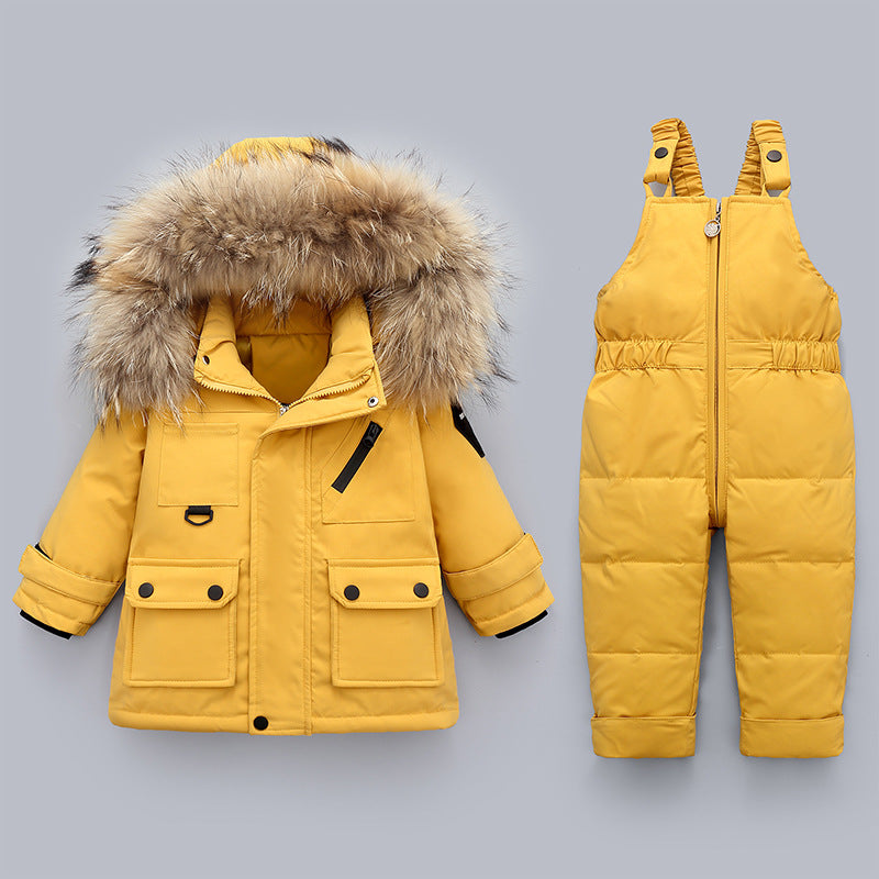 Winter Baby Boy's Down Jacket Suit
